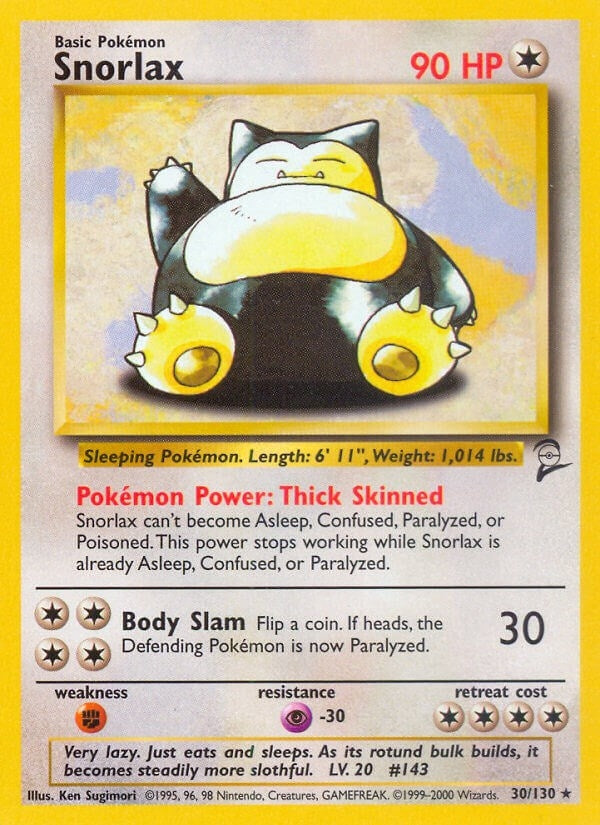 Image for Snorlax (030/130) (BS2) - Pokemon