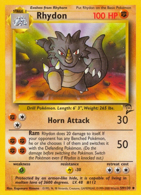 Image for Rhydon (059/130) (BS2) - Pokemon