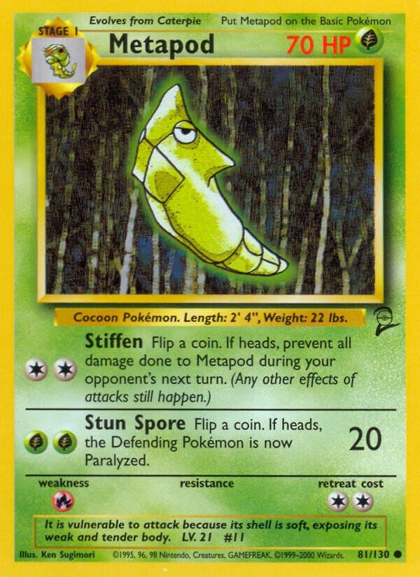 Image for Metapod (081/130) (BS2) - Pokemon