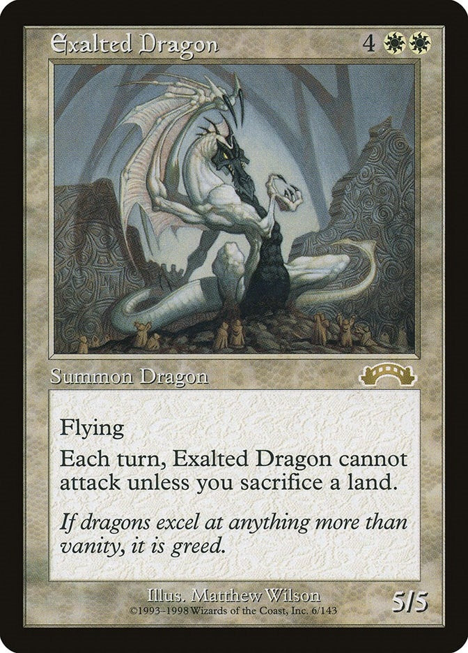 Image for Exalted Dragon (6) - Magic: The Gathering