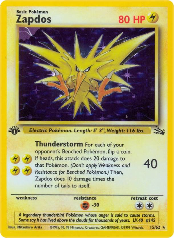 Image for Zapdos (15) (15/62) (FO) - Pokemon