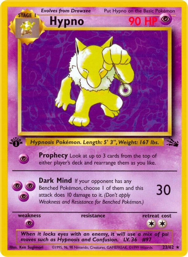 Image for Hypno (23) (23/62) (FO) - Pokemon