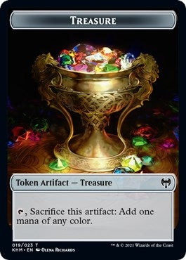 Image for Treasure // Clue Double-Sided Token (Pioneer 2022) (19 // 14) - Magic: The Gathering