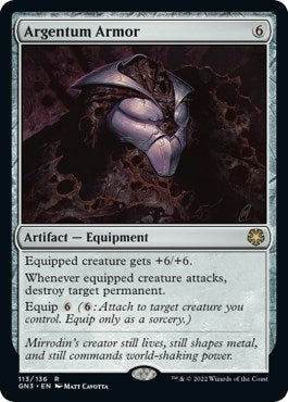 Image for Argentum Armor (113) (GN3) - Magic: The Gathering