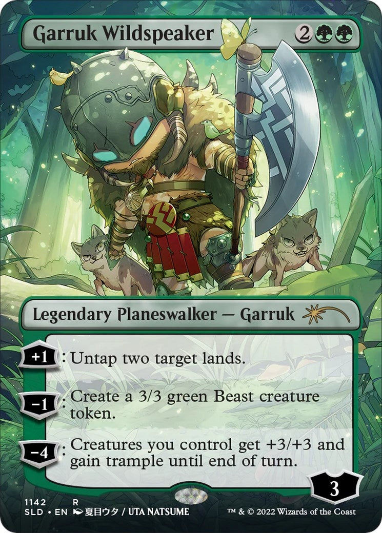 Image for Garruk Wildspeaker (Borderless) (1142) - Magic: The Gathering