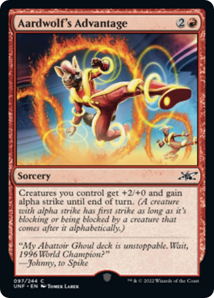 Image for Aardwolf's Advantage (97) (UNF) - Magic: The Gathering