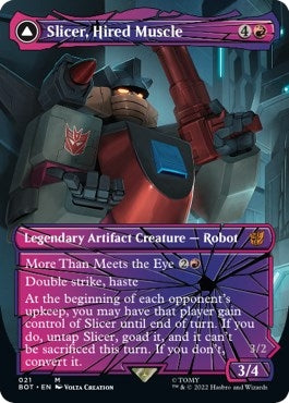 Image for Slicer, Hired Muscle (Shattered Glass) (21) - Magic: The Gathering