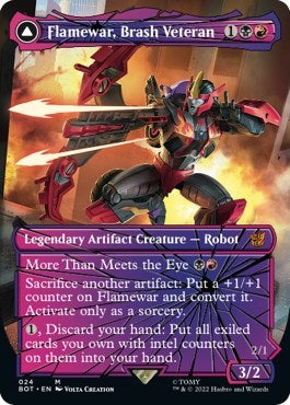 Image for Flamewar, Brash Veteran (Shattered Glass) (24) - Magic: The Gathering