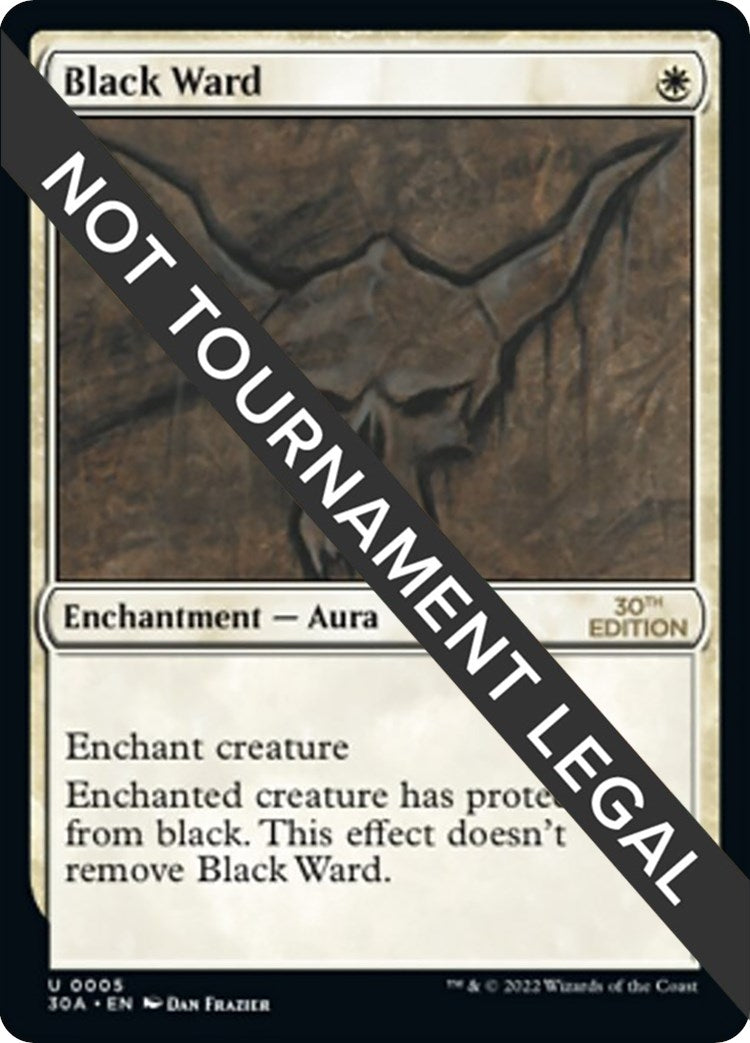 Image for Black Ward (5) - Magic: The Gathering