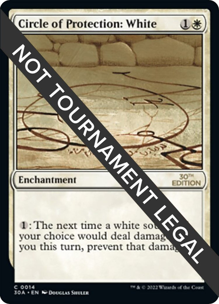 Image for Circle of Protection: White (14) - Magic: The Gathering