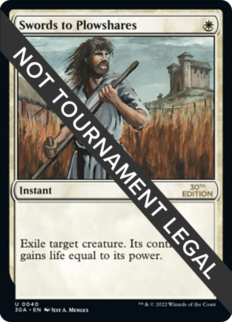 Image for Swords to Plowshares (40) - Magic: The Gathering