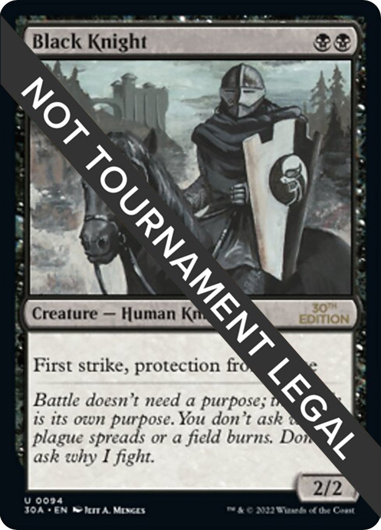 Image for Black Knight (94) - Magic: The Gathering