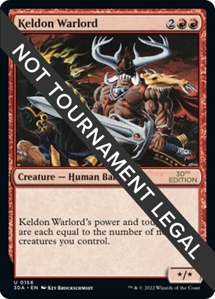 Image for Keldon Warlord (156) - Magic: The Gathering