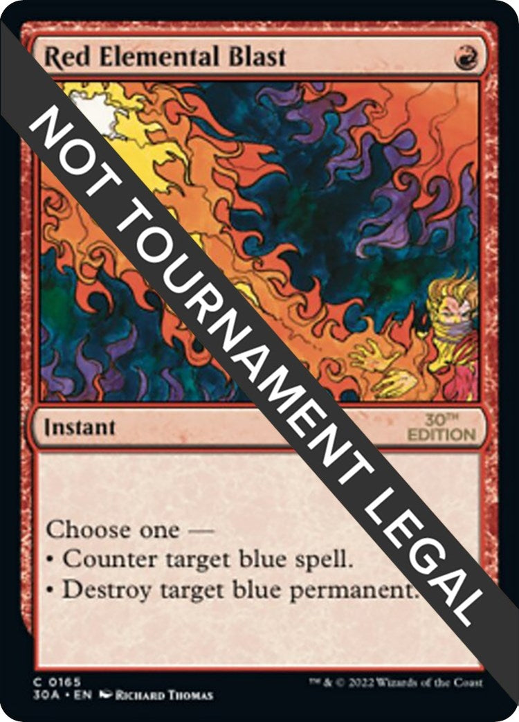 Image for Red Elemental Blast (165) - Magic: The Gathering
