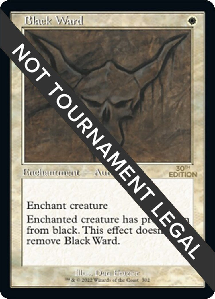 Image for Black Ward (Retro Frame) (302) - Magic: The Gathering