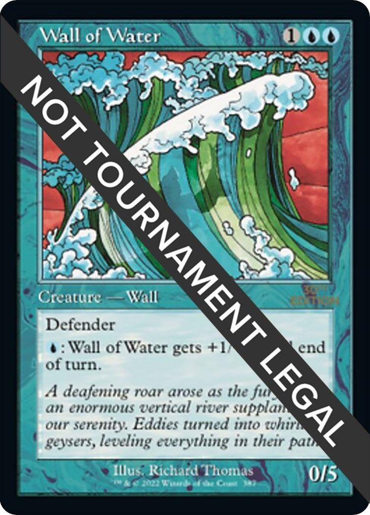 Image for Wall of Water (Retro Frame) (387) - Magic: The Gathering