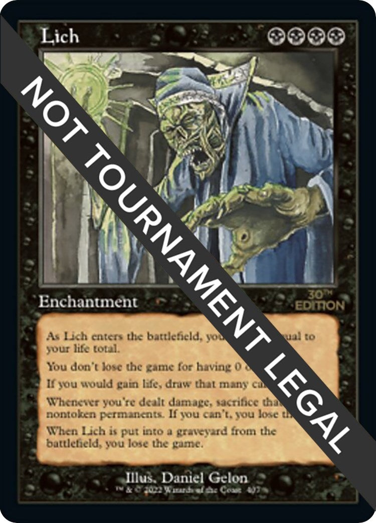 Image for Lich (Retro Frame) (407) - Magic: The Gathering