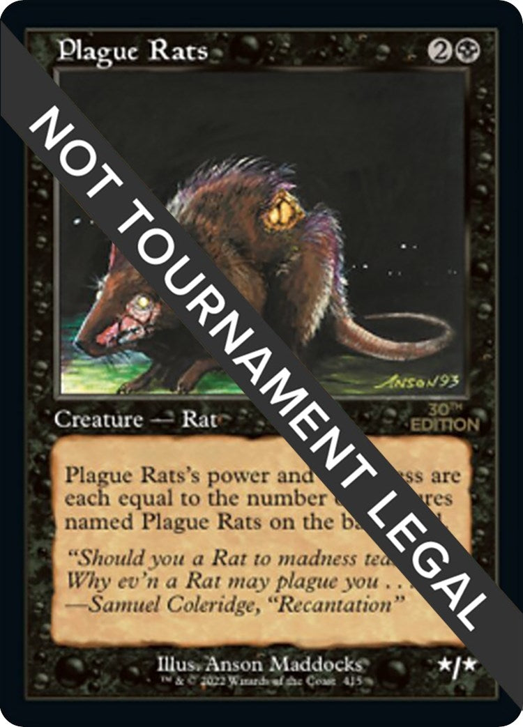 Image for Plague Rats (Retro Frame) (415) - Magic: The Gathering