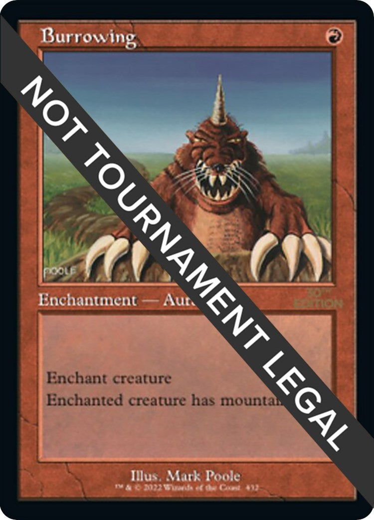 Image for Burrowing (Retro Frame) (432) - Magic: The Gathering