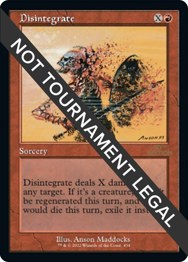 Image for Disintegrate (Retro Frame) (434) - Magic: The Gathering
