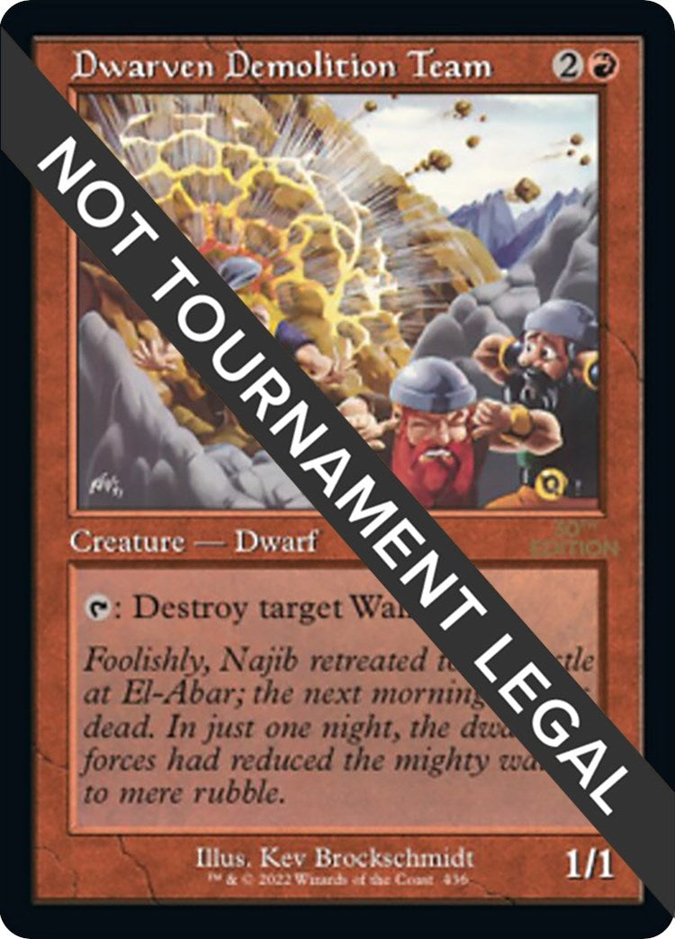 Image for Dwarven Demolition Team (Retro Frame) (436) - Magic: The Gathering