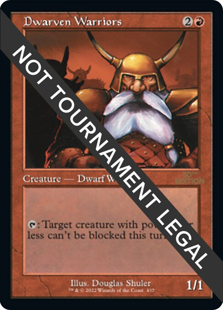 Image for Dwarven Warriors (Retro Frame) (437) - Magic: The Gathering