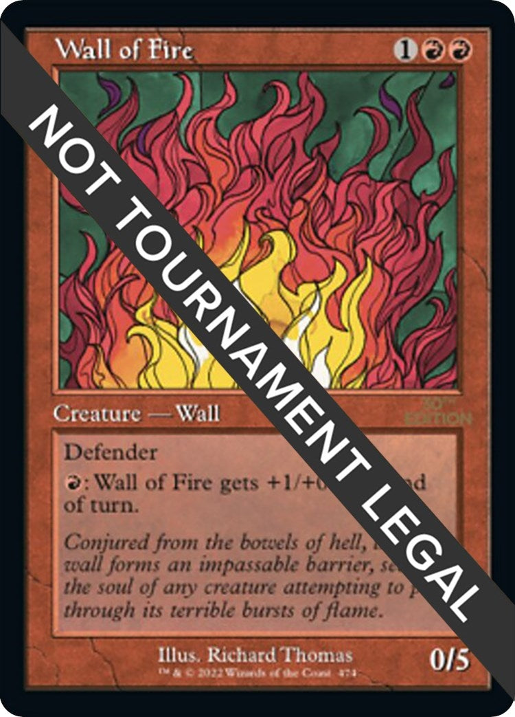 Image for Wall of Fire (Retro Frame) (474) - Magic: The Gathering