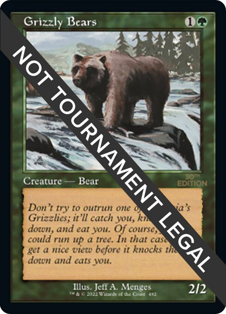 Image for Grizzly Bears (Retro Frame) (492) - Magic: The Gathering