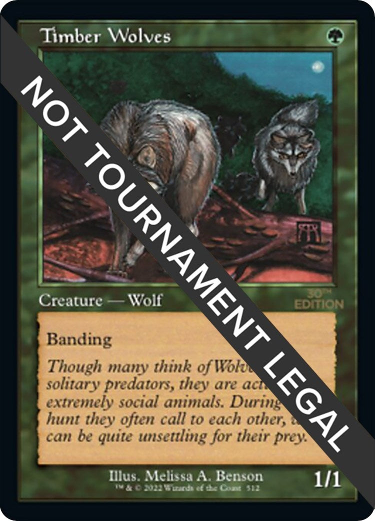 Image for Timber Wolves (Retro Frame) (512) - Magic: The Gathering