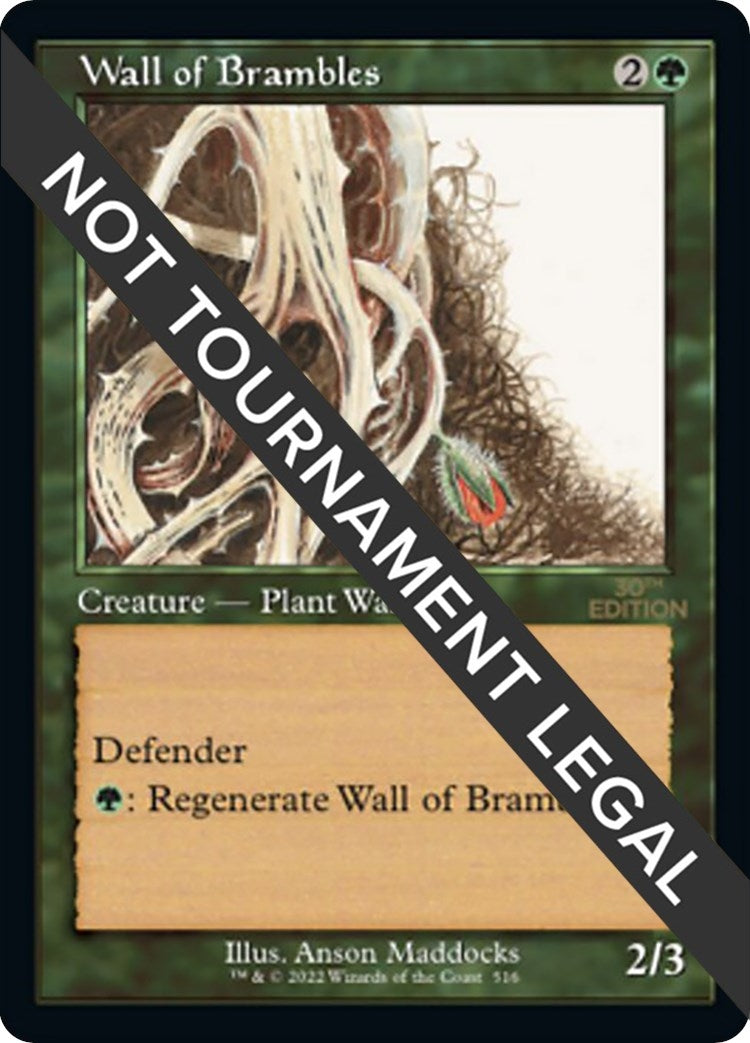 Image for Wall of Brambles (Retro Frame) (516) - Magic: The Gathering