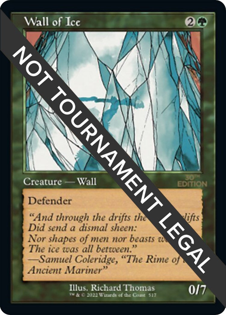 Image for Wall of Ice (Retro Frame) (517) - Magic: The Gathering