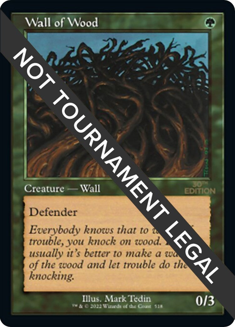 Image for Wall of Wood (Retro Frame) (518) - Magic: The Gathering