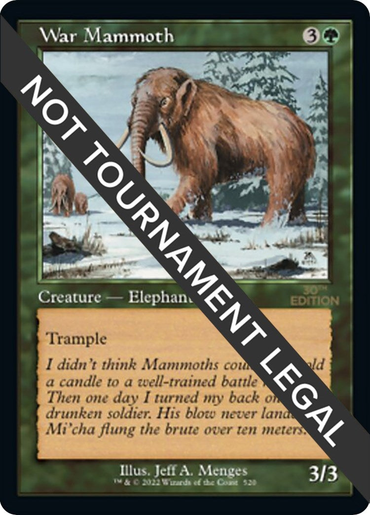 Image for War Mammoth (Retro Frame) (520) - Magic: The Gathering