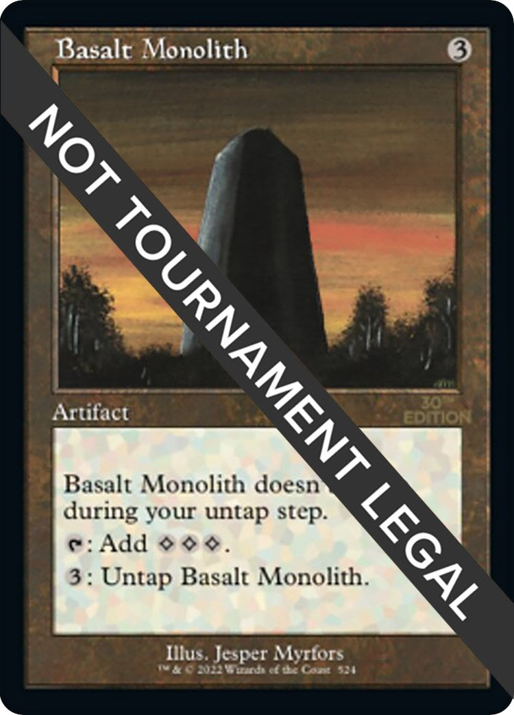 Image for Basalt Monolith (Retro Frame) (524) - Magic: The Gathering