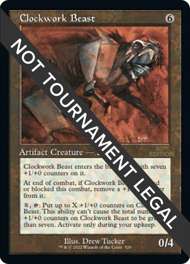 Image for Clockwork Beast (Retro Frame) (529) - Magic: The Gathering