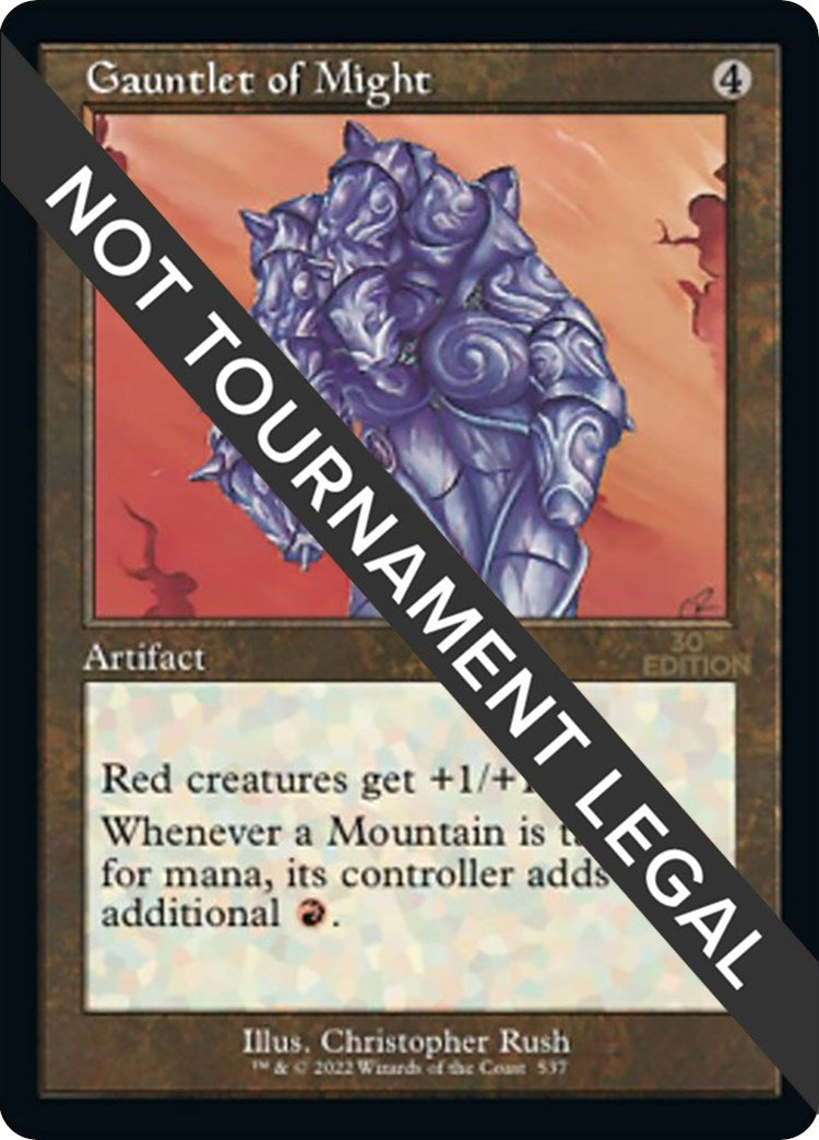 Image for Gauntlet of Might (Retro Frame) (537) - Magic: The Gathering