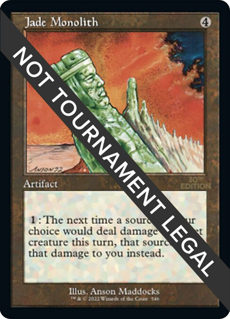 Image for Jade Monolith (Retro Frame) (546) - Magic: The Gathering