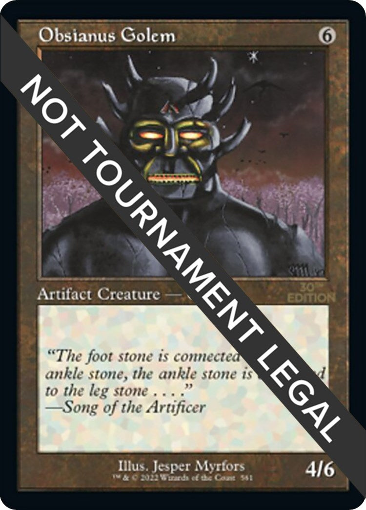 Image for Obsianus Golem (Retro Frame) (561) - Magic: The Gathering