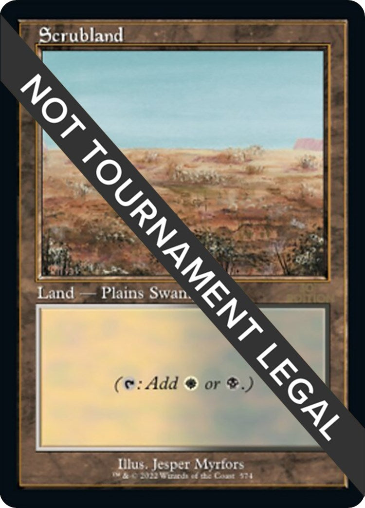 Image for Scrubland (Retro Frame) (574) - Magic: The Gathering