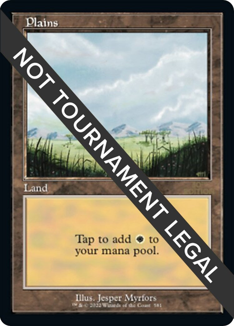 Image for Plains (581) (Retro Frame) (581) - Magic: The Gathering