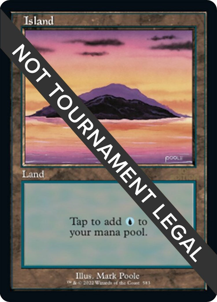 Image for Island (583) (Retro Frame) (583) - Magic: The Gathering