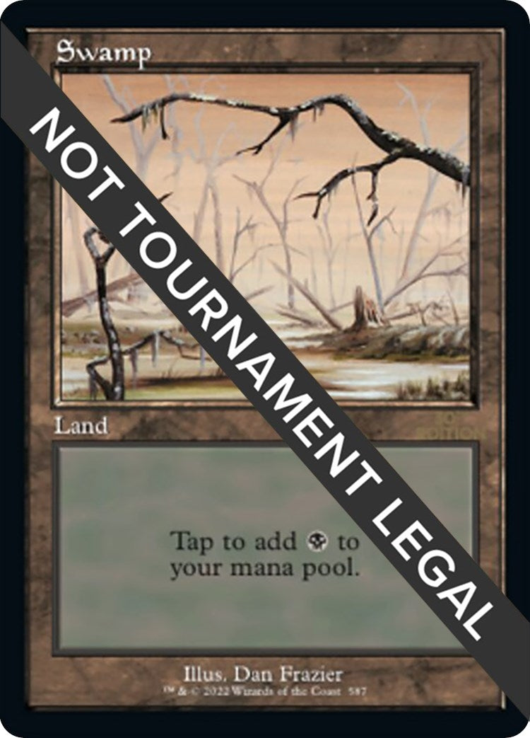 Image for Swamp (587) (Retro Frame) (587) - Magic: The Gathering