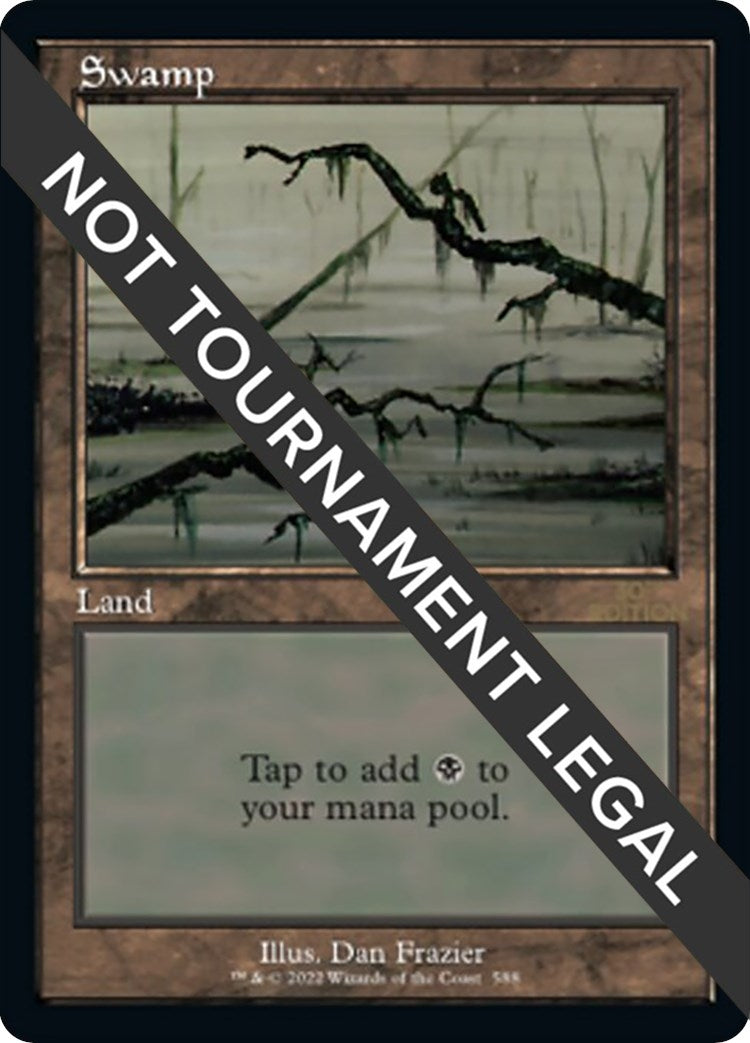 Image for Swamp (588) (Retro Frame) (588) - Magic: The Gathering