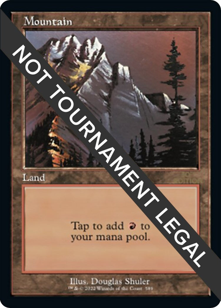 Image for Mountain (589) (Retro Frame) (589) - Magic: The Gathering
