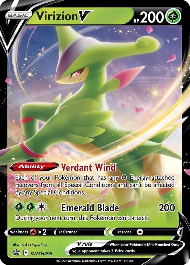 Image for Virizion V - SWSH295 (SWSH295) (SWSD) - Pokemon