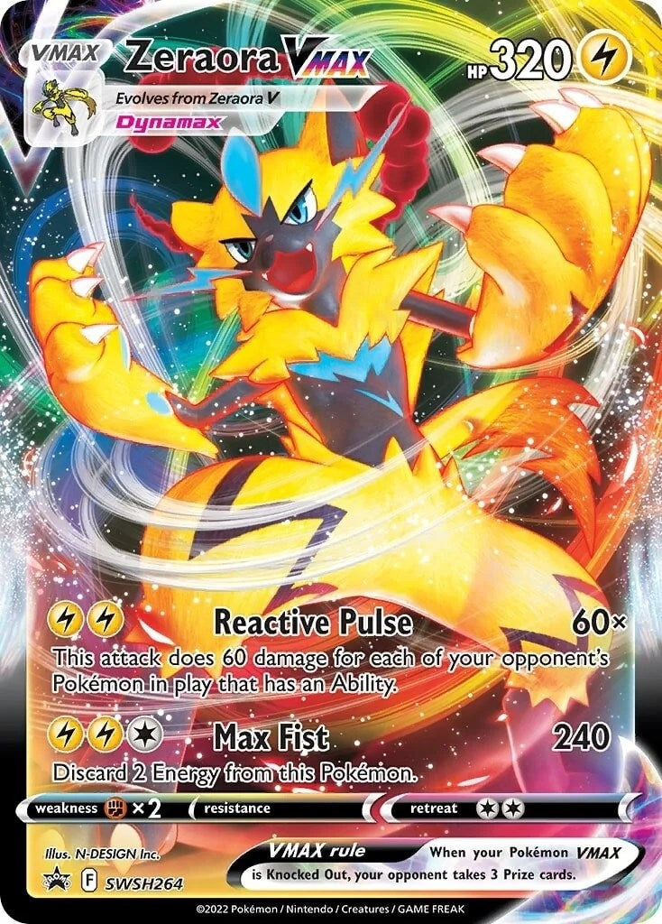 Image for Zeraora VMAX - SWSH264 (SWSH264) (SWSD) - Pokemon