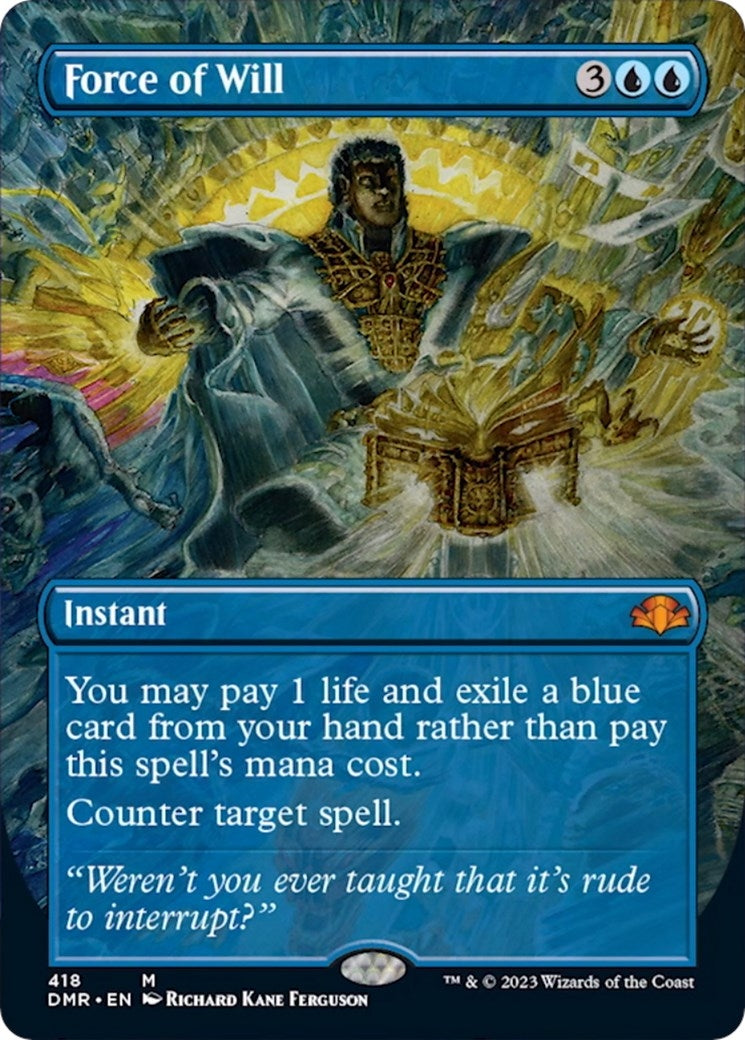 Image for Force of Will (Borderless) (418) - Magic: The Gathering