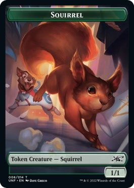 Image for Squirrel // Food (010) Double-sided Token - Magic: The Gathering