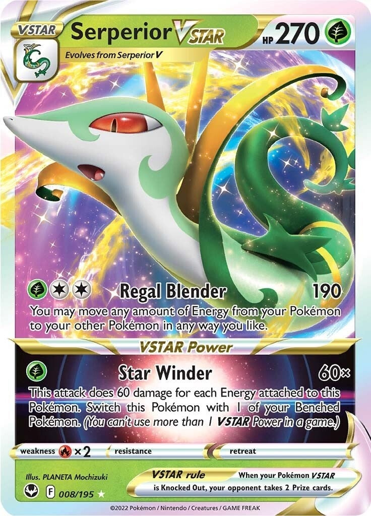 Image for Serperior VSTAR (008/195) (SWSH12) - Pokemon