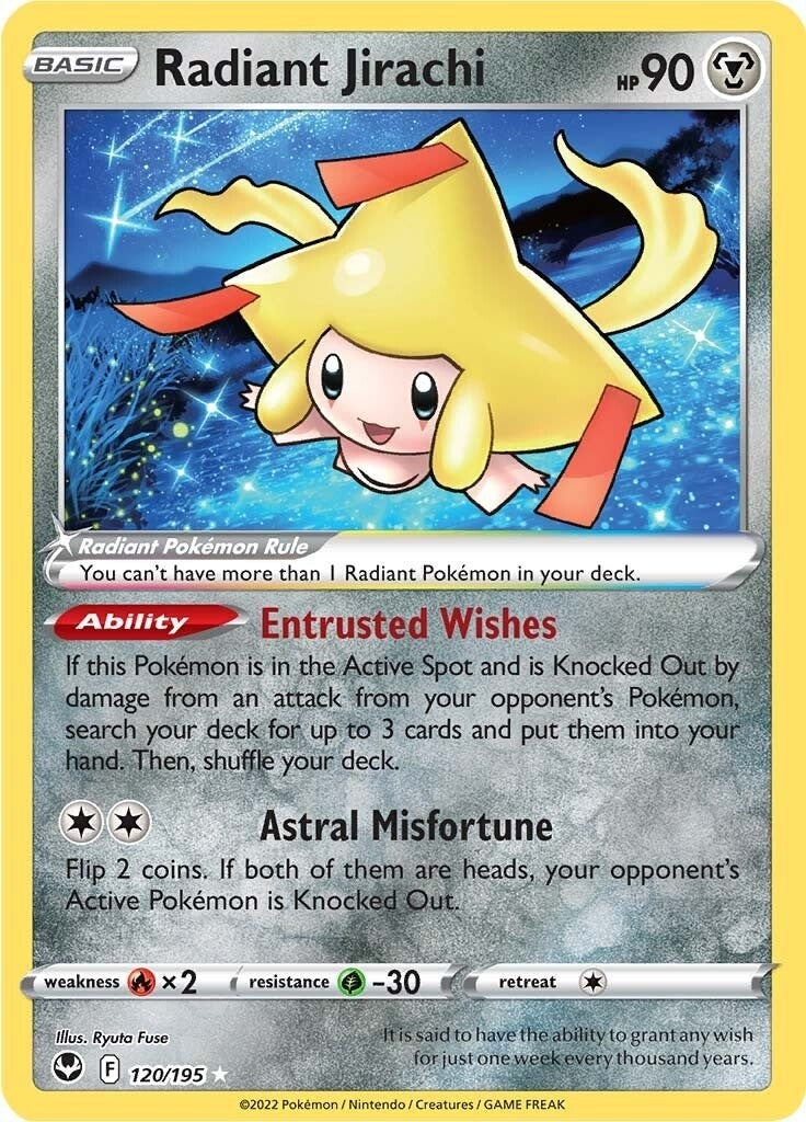 Image for Radiant Jirachi (120/195) (SWSH12) - Pokemon